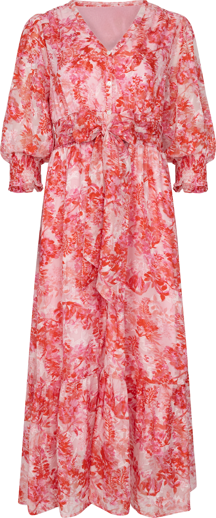 Gyri Leave Dress - Rosa