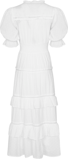 Vera Dobby Dress - White