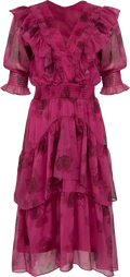 Astrid Chiffon Dress - Rosa