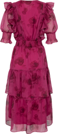 Astrid Chiffon Dress - Rosa