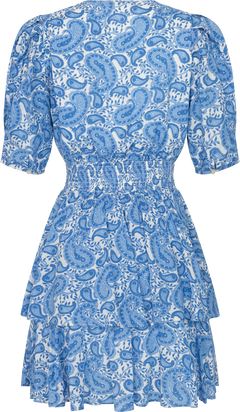 Jade Viscose Dress - Blue Paisley