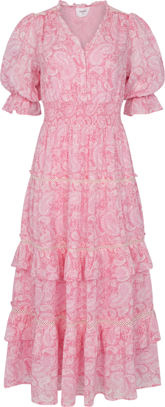 Vera Paisley Dress - Pink Paisley