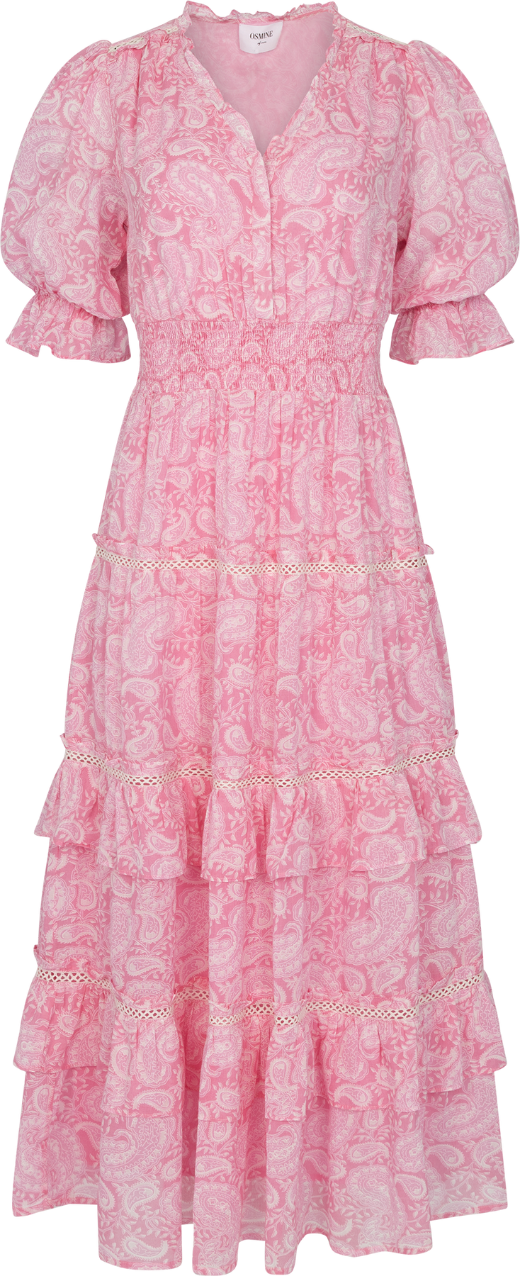 Vera Paisley Dress - Pink Paisley