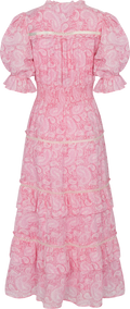 Vera Paisley Dress - Pink Paisley