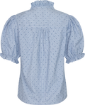 Signy Stripe Emb Blouse - Blå rand