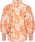 Sibba Patchwork Blus - Korall