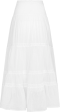 Vendla Voile High Smock Skirt - Vit