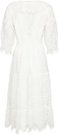 Alfrida Boho Spetsklänning - Vit