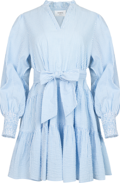 Delphine Stripe Dress - Blue Stripe