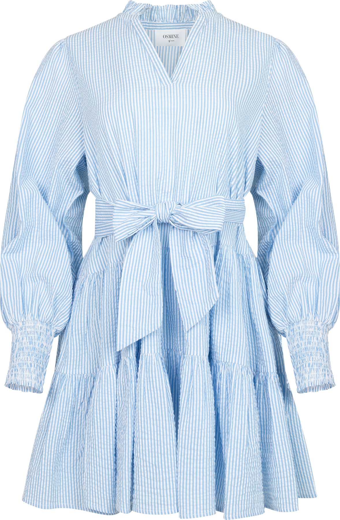Delphine Stripe Dress - Blå randig