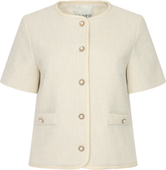 Amelia Short Sleeve Jacket - Off White