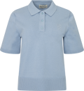Esther Polo Knit Top - Blue