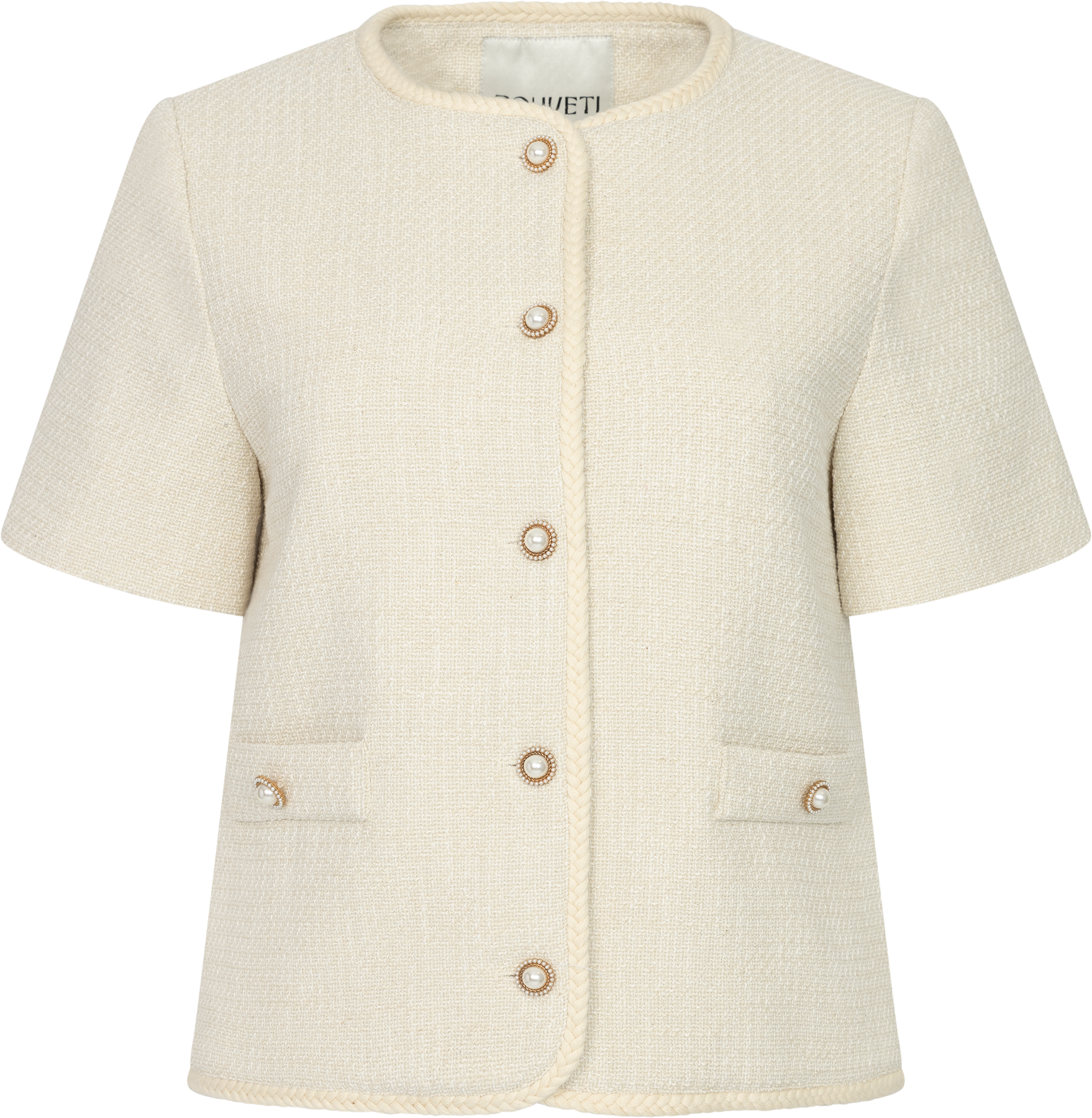 Amelia Short Sleeve Jacket - Off White
