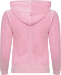 Robertson Classic Velour Zip Hoodie  - Pink Marl