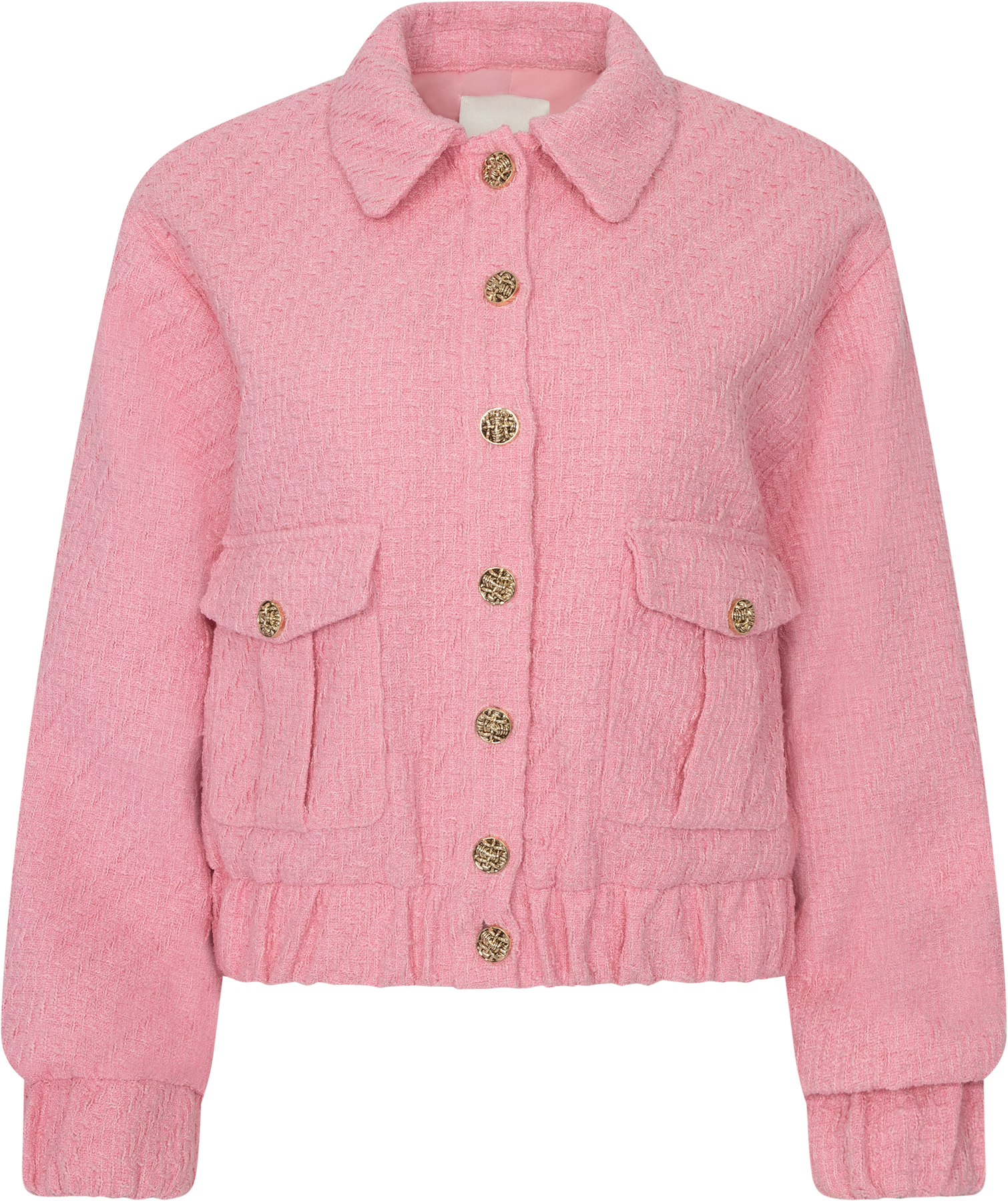Tone Tweed Jacket - Ljusrosa