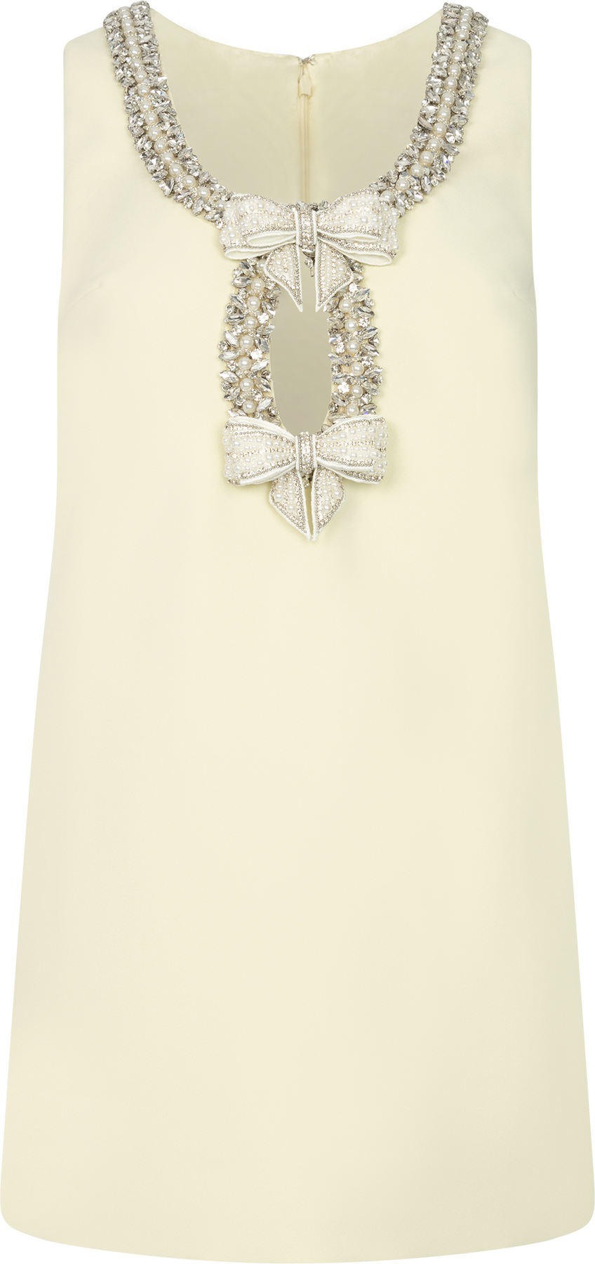 Crepe Bow Miniklänning - Gul