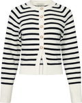 Pernille Knit Cardigan - Marinblå randig