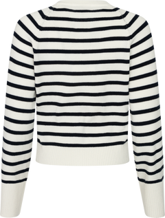 Pernille Knit Cardigan - Navy Striped