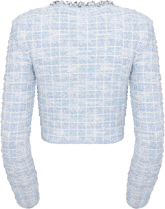 Check Cardigan - Blue