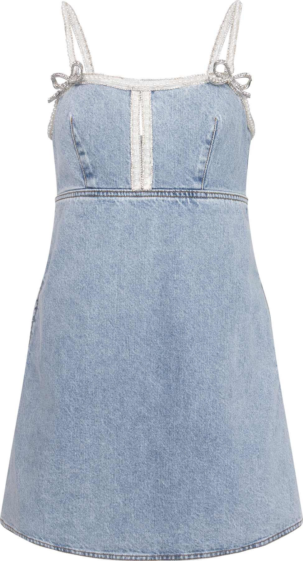 Denim Pearl Miniklänning - Ljusblå