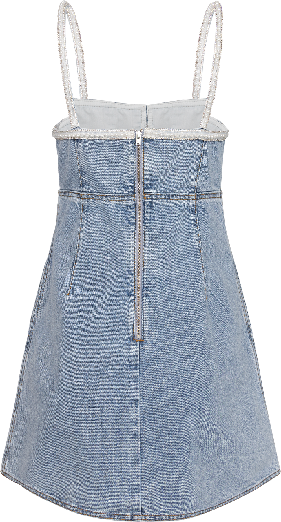 Denim Pearl Miniklänning - Ljusblå