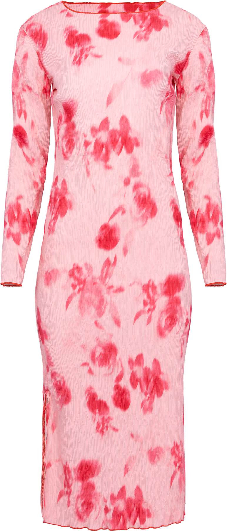 Odaic Dress - Abstract Pink Flower Print