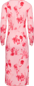 Odaic Dress - Abstract Pink Flower Print