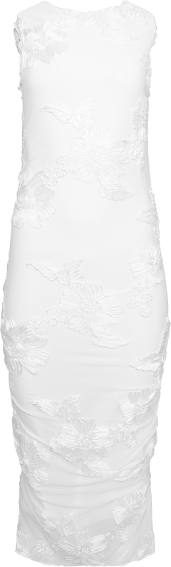 Miraic Mesh Dress - White Flower