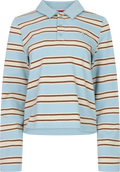 Ally Blouse - Blue Milkshake Stripe