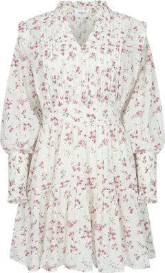Evina Cotton Dress - Pink Dobby