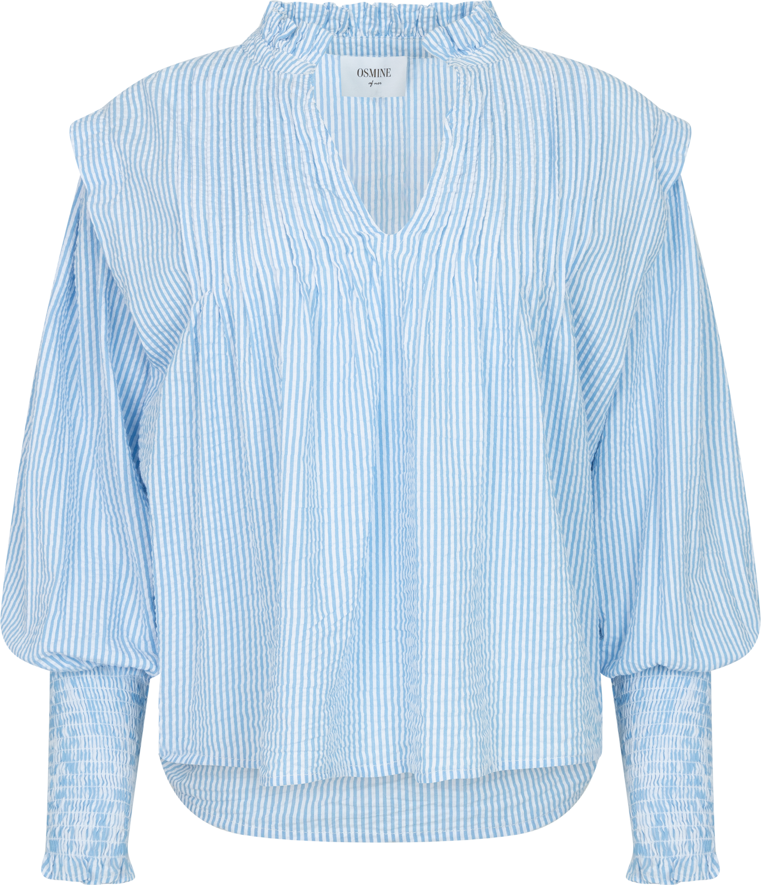 Emma Stripe Blus - Blå