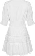 Valeria B Anglaise Dress - Vit