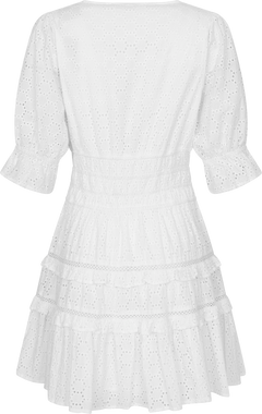 Valeria B Anglaise Dress - White