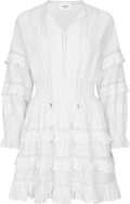 Sol Voile Dress - Vit