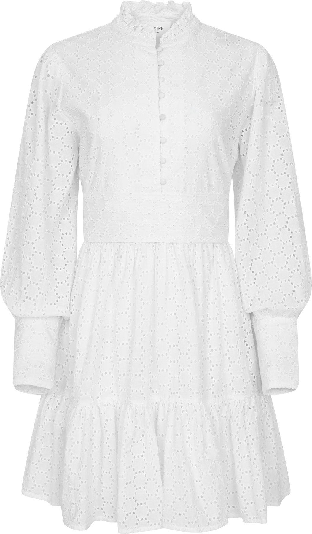Liv Solid B Anglais Dress - Vit
