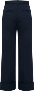Turn-Up Crease Pants - Evening Blue