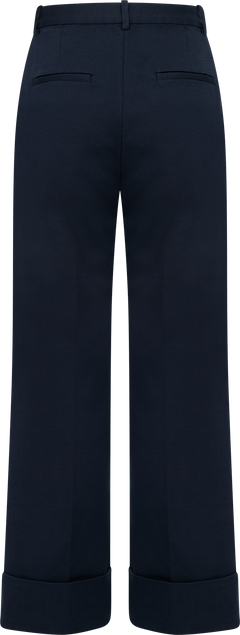Turn-Up Crease Pants - Evening Blue