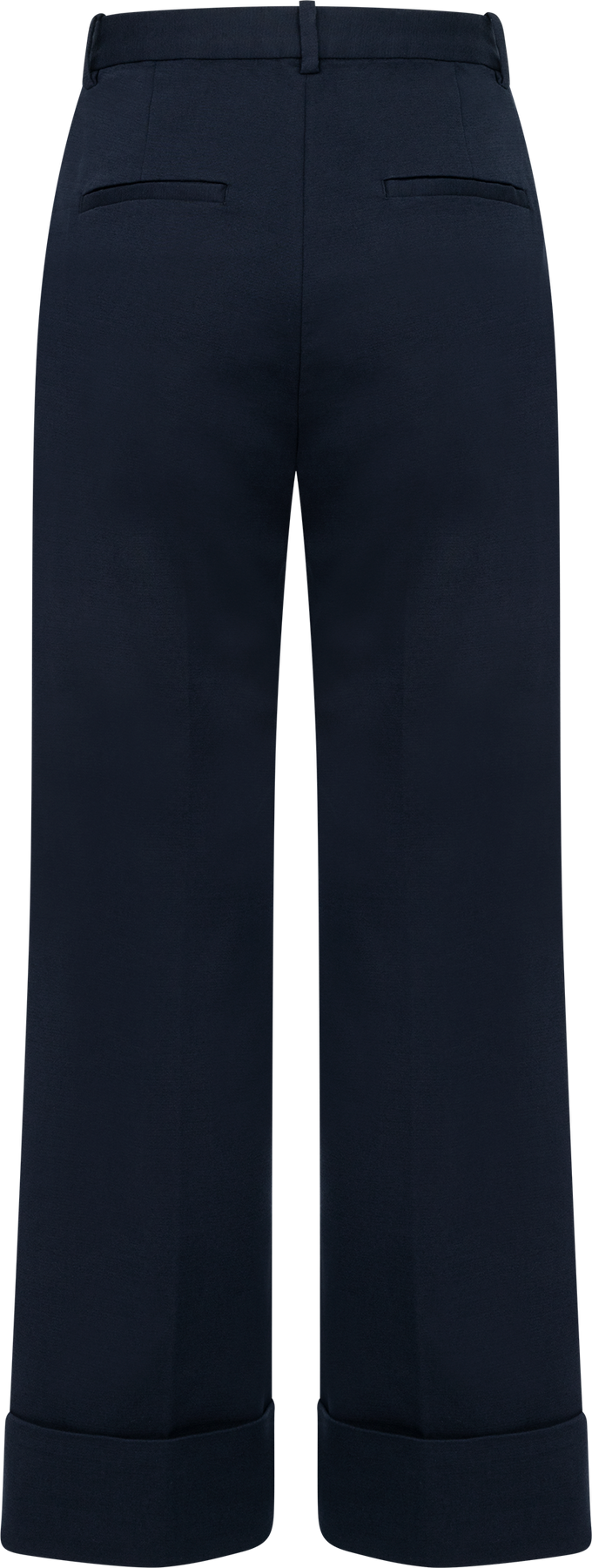 Turn-Up Crease Pants - Evening Blue