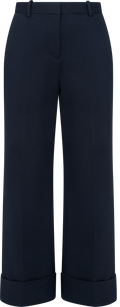 Turn-Up Crease Pants - Evening Blue