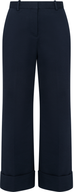 Turn-Up Crease Pants - Evening Blue
