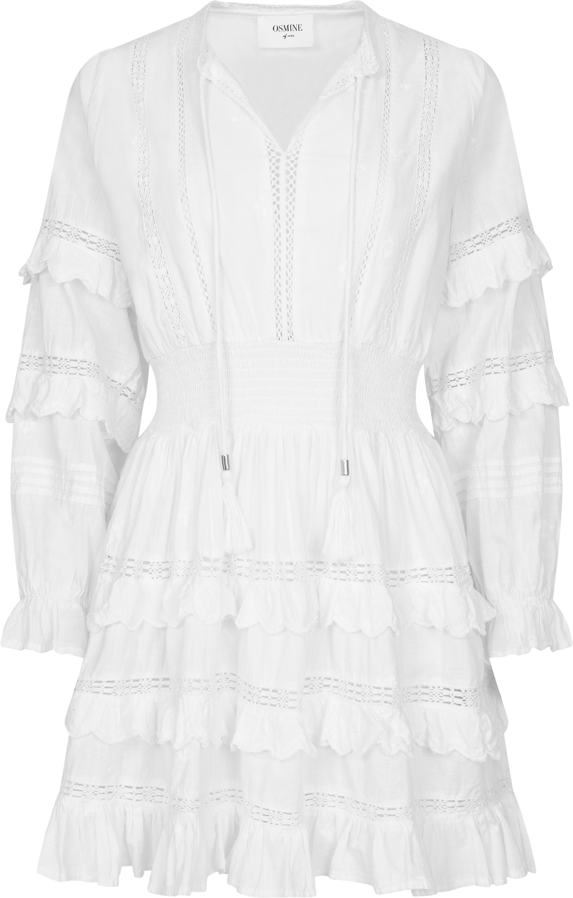 Sol Voile Dress - Vit
