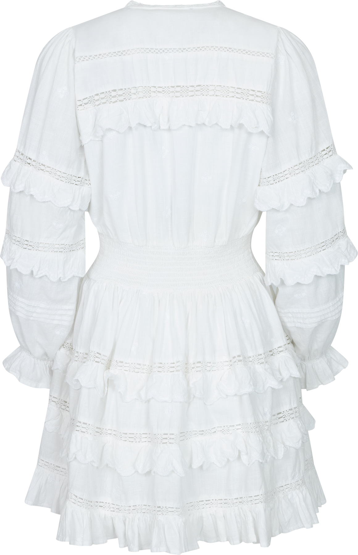 Sol Voile Dress - Vit