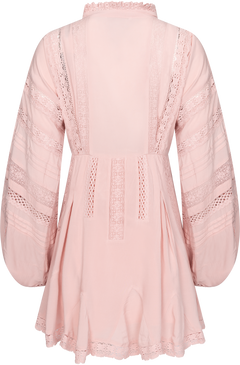 Lita Dress - Pale Mauve Roses