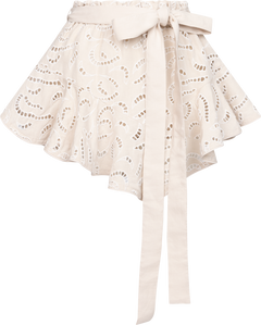 Coco Skirt Shorts - Pearl