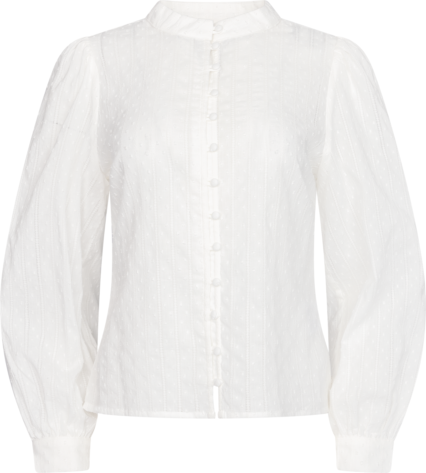 Otilie LS Blus - Vit