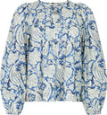 Brea Long Sleeve Blus - Ciel