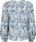 Brea Long Sleeve Blus - Ciel