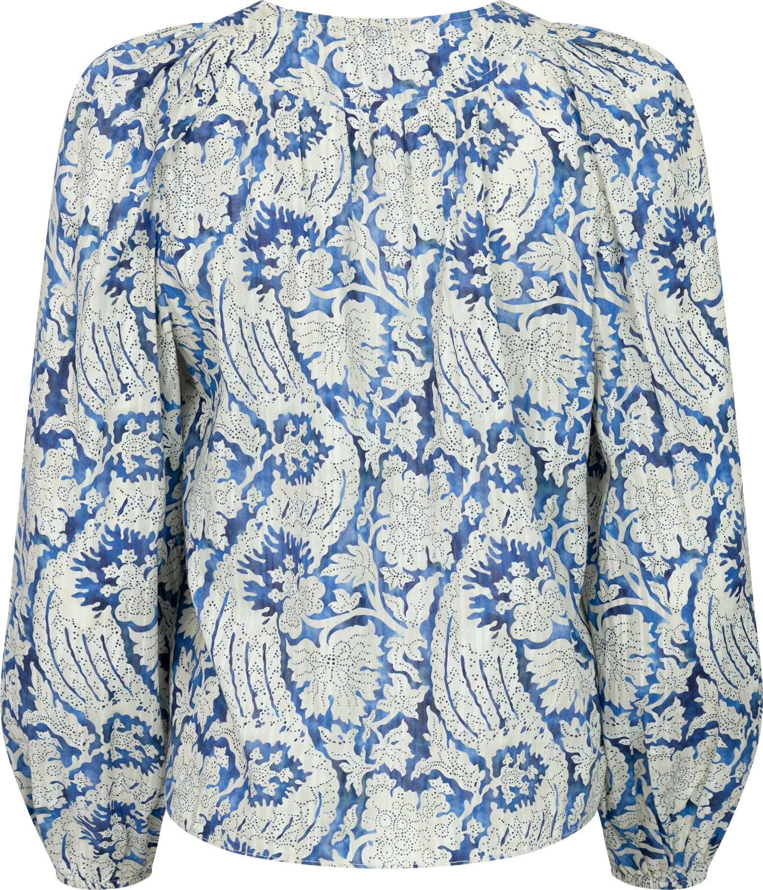 Brea Long Sleeve Blus - Ciel