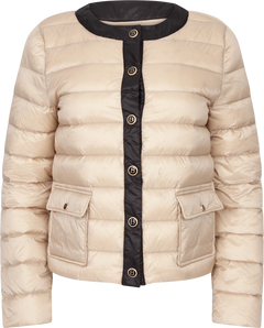 Ida Down Jacket - Light Beige/Black