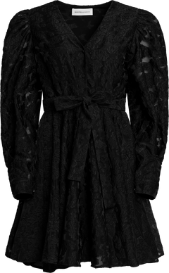 Pandora Ls Short Shirt Dress - Black